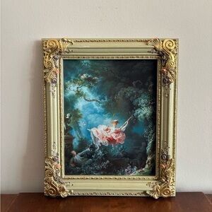 The Swing Framed Print 10x12 Fragonard Floral Baroque Rococo Ornate Wall Art